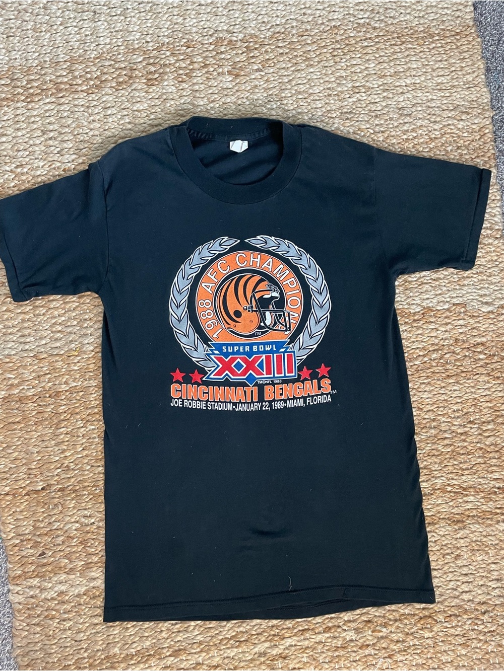 Vintage 1989 Cincinnati Bengals Super Bowl XXIII AFC Champions T-Shirt
